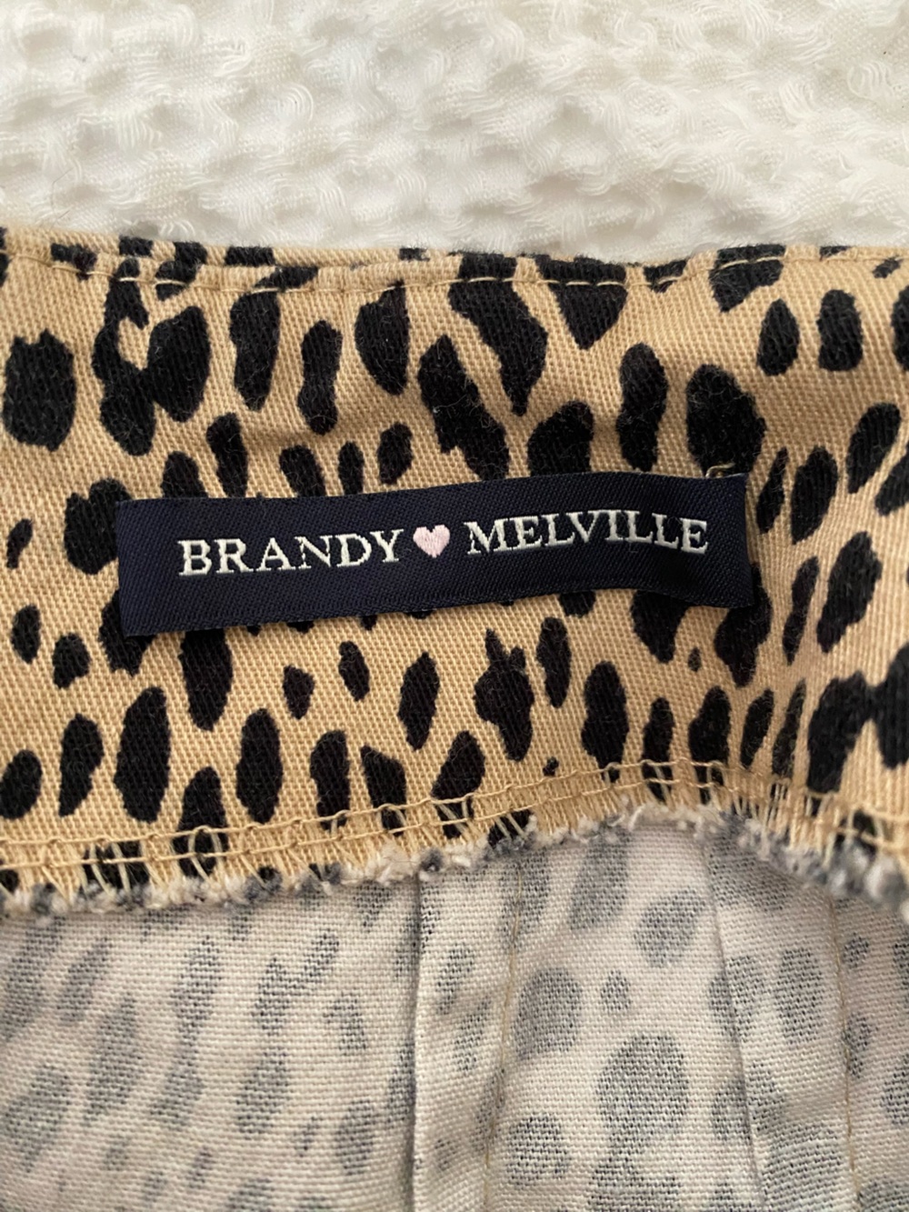 Brandy Melville Leopard Print Mini Skirt Mobwife Cheetah Size XS/Small - Picture 2 of 6